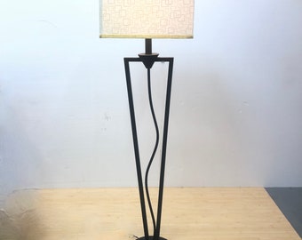 1990s Post Modern Squiggle Iron Floor Lamp