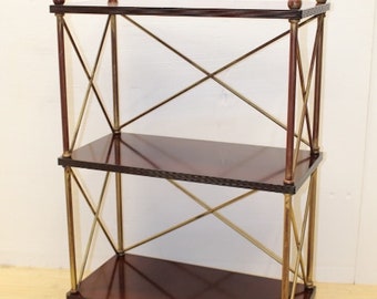 1980s Bombay Company Mahogany Shelf