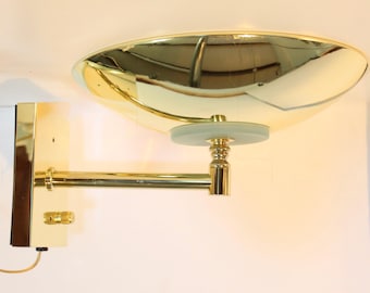 Vintage Wall Sconce Space Age Saucer Wall Light
