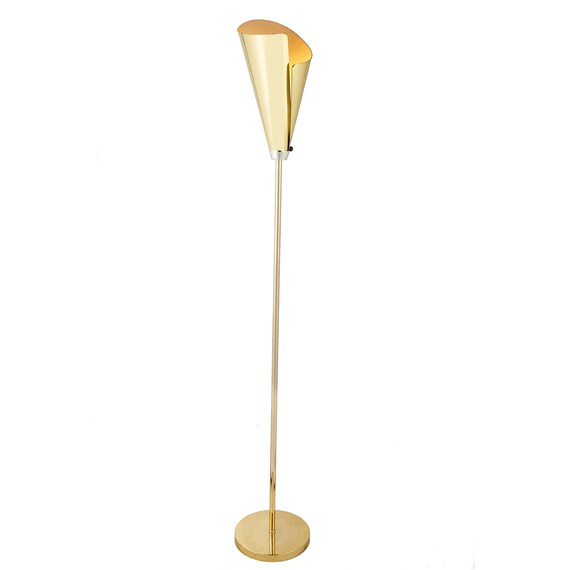 Brass Torchiere Floor Lamp Cone Shade Ireland Brass Torchiere Floor Lamp Cone Shade, Solid Brass Torchiere Floor Lamp
