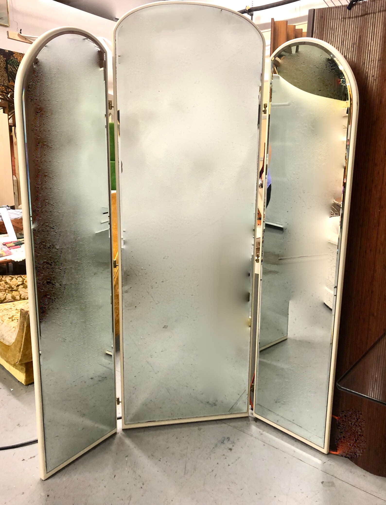 Monumental TriFold Floor Mirror by Rougier Etsy