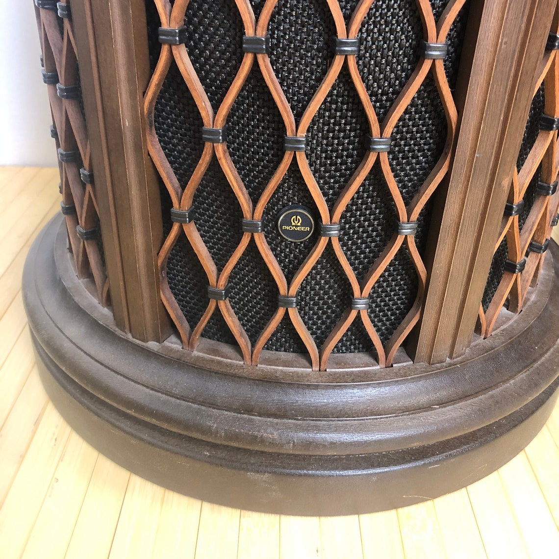 Vintage Pioneer Speaker End Tables Pair Etsy