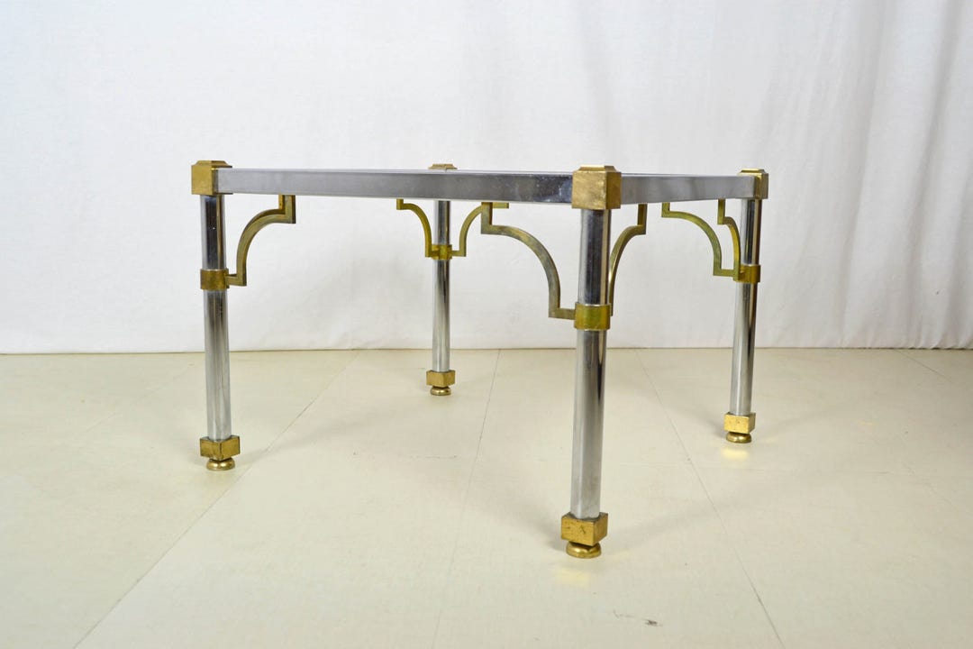 Large Chrome Glass End Table 2 Available Etsy Denmark