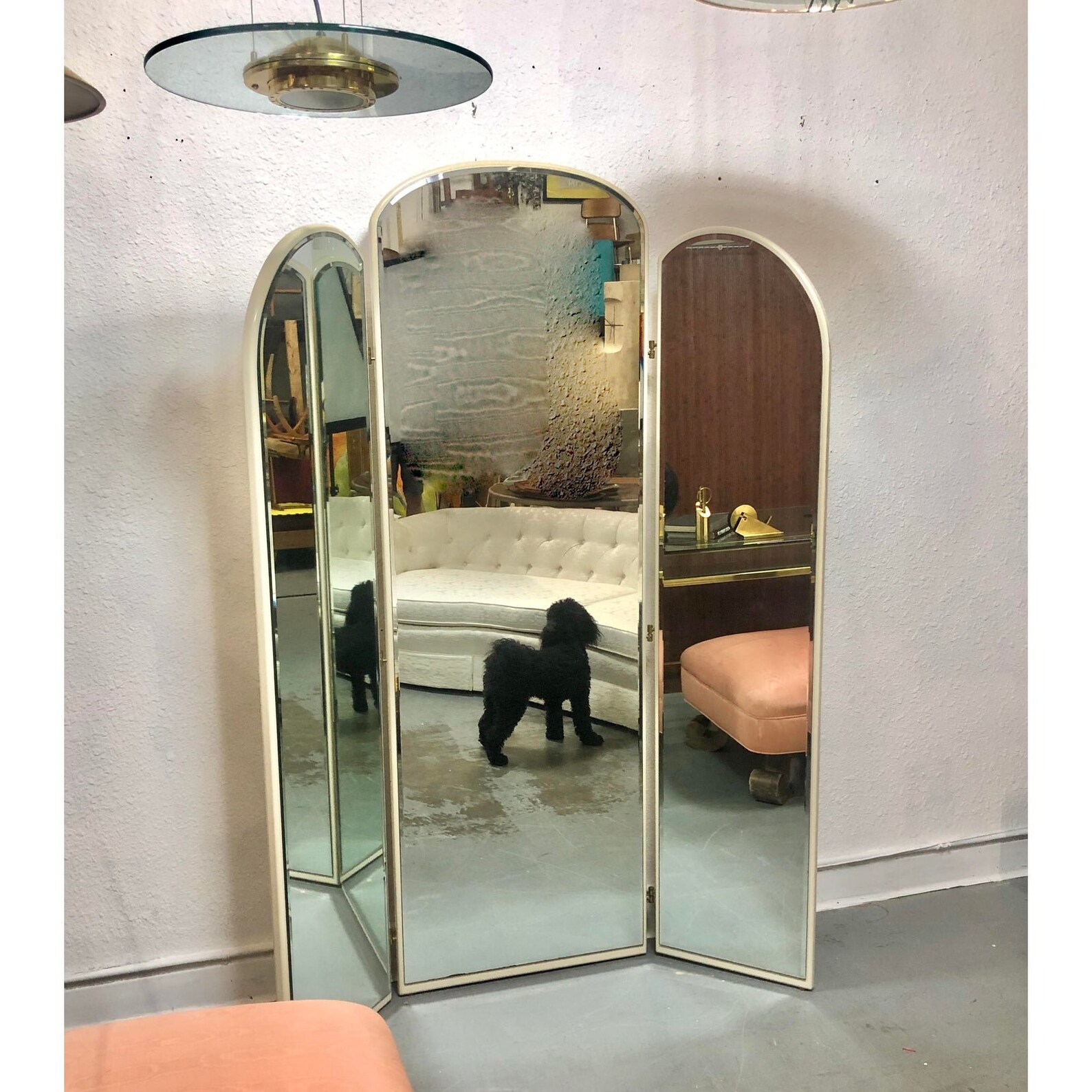 Monumental TriFold Floor Mirror by Rougier Etsy