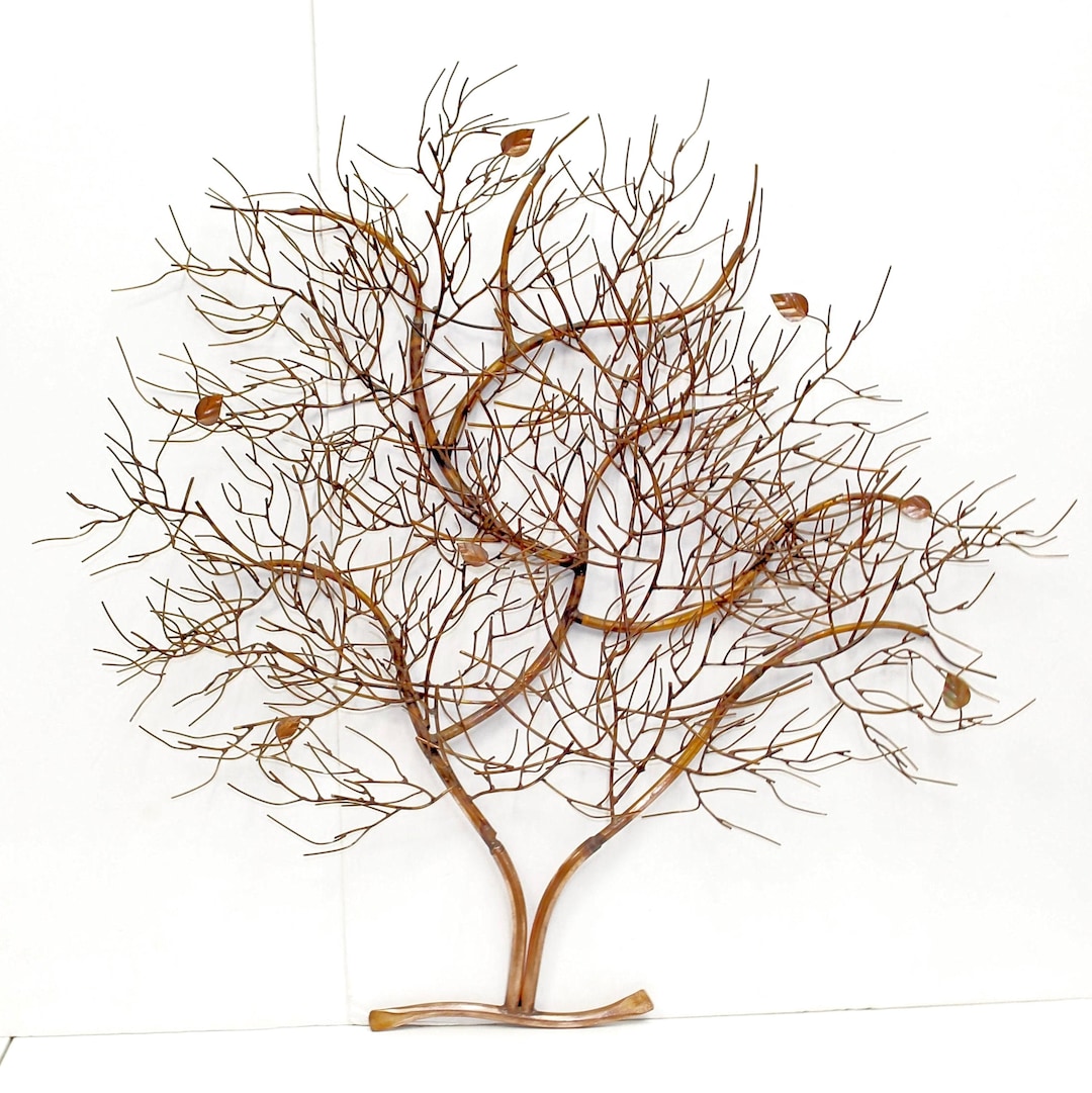 Vintage Copper Tree Wall Sculpture | Signed - Etsy
