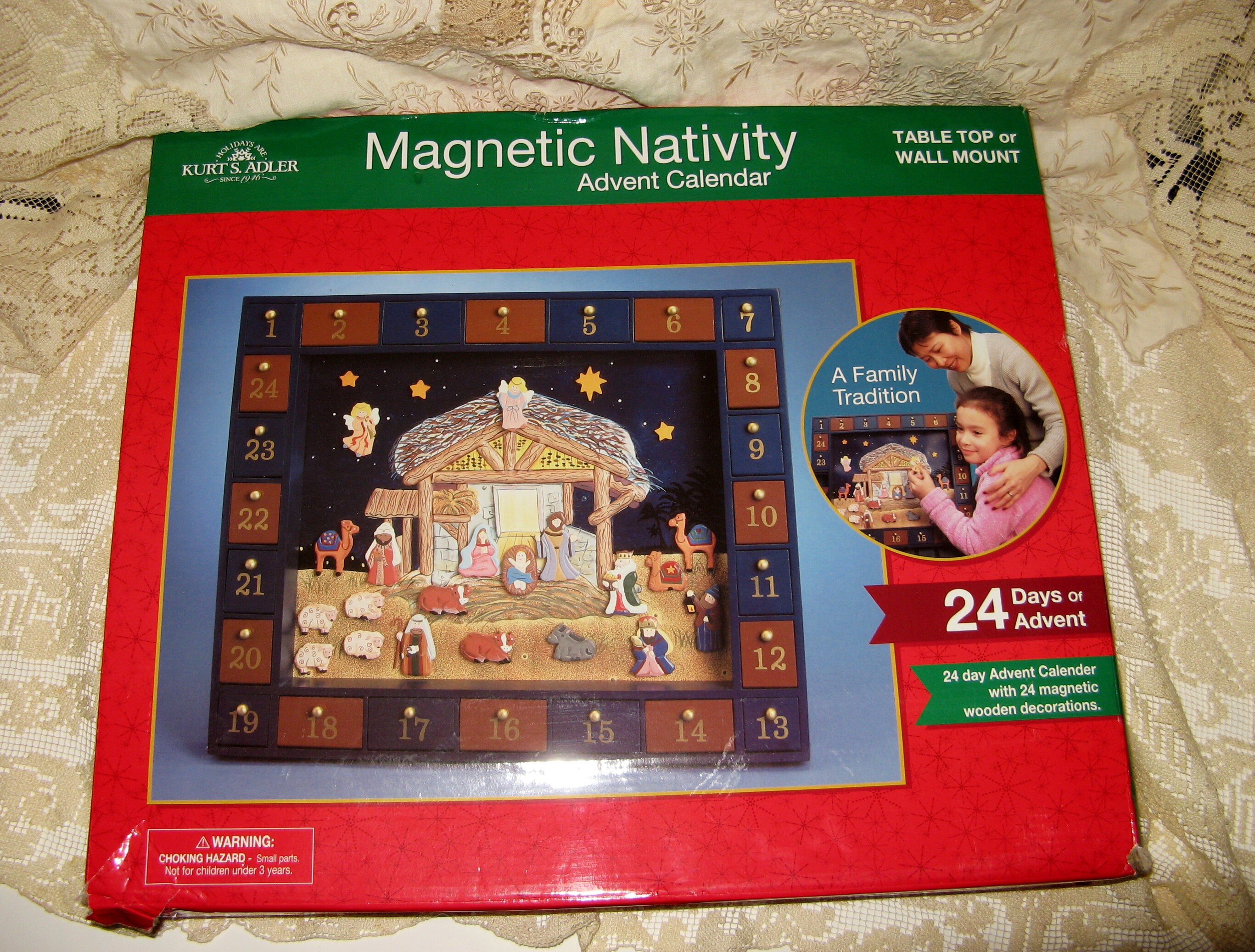 Kurt Adler Magnetic Nativity Advent Calendar Christmas - Etsy