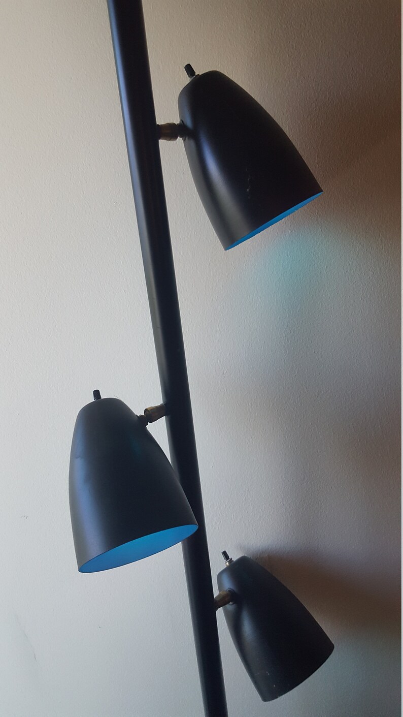 Pole lamp mid century modern tension spring lamp 1950's Etsy