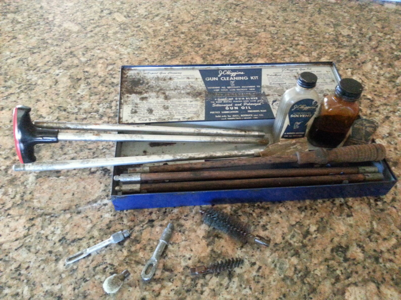 1940's Gun Cleaning kit vintage JC Higgins 710 blue metal Etsy