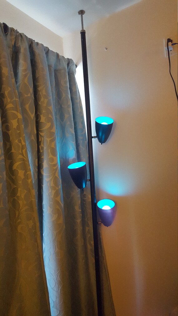 mid century modern tension pole lamp