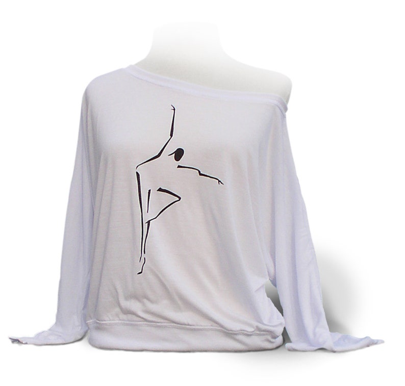 Soft White Dance Shirt. Soft White Ballet Dance Top for Etsy