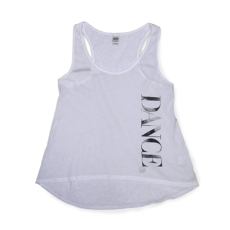 Girls Dance Tank Tops White Dance Shirt for Dancer in Child Etsy
