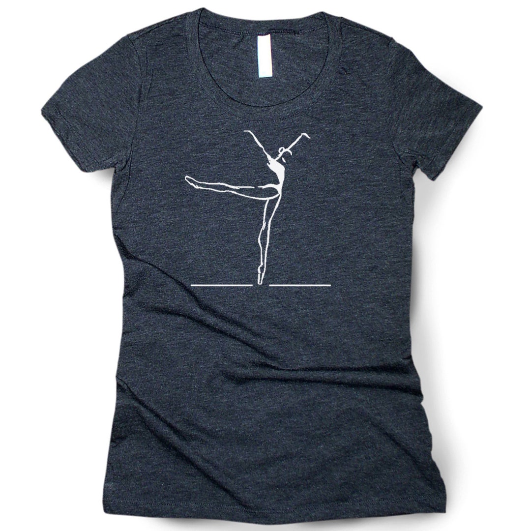 Ballet T Shirt. Fitted Triblend Women's Dance Shirt. Etsy