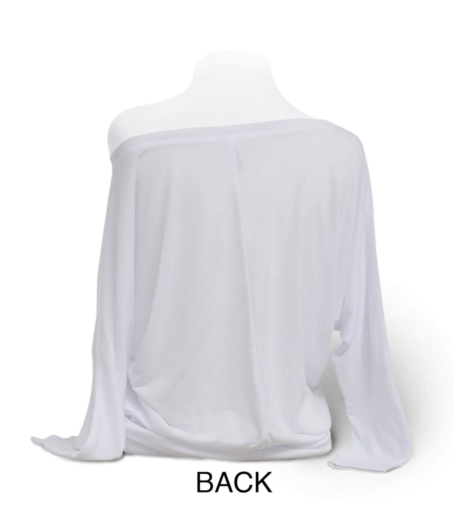 upscale ballet top. ballet shirt. white leotard coverup. flowy long sleeve dance shirt 