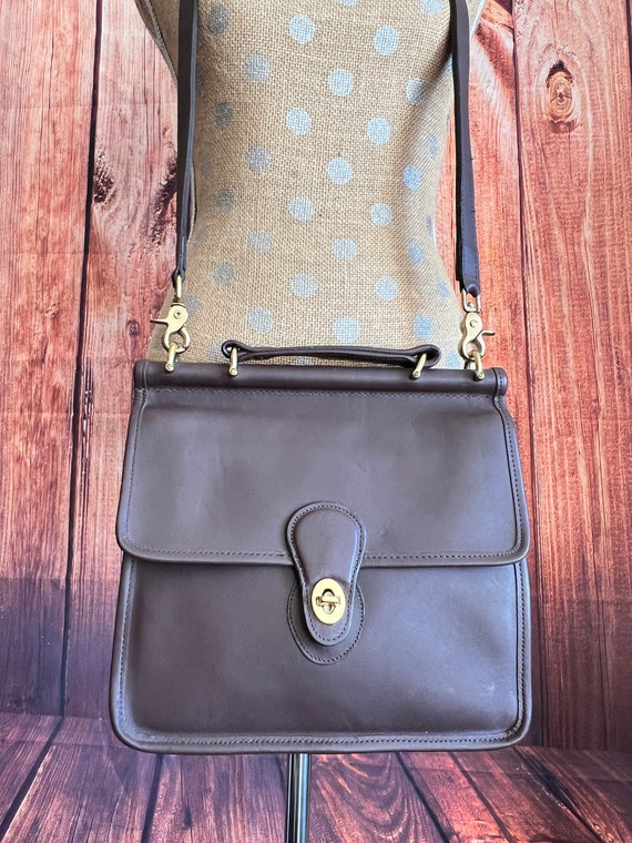 Vtg 90s Coach Willis Bag in Mahogany EUC