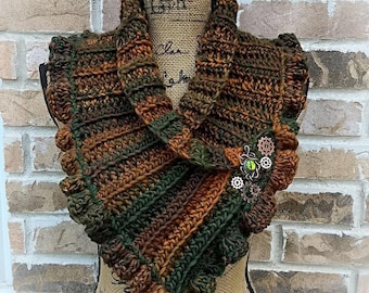 Steampunk Scarf ***Digital Pattern Only***