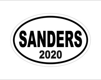 Obama Decal Etsy - bernie sanders 2020 democrat political campaign oval bumper sticker decal 6 x 4 window car vinyl bs 40028
