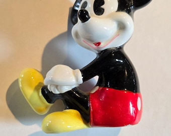 Disney Mickey Mouse Ceramic Figurine Japan