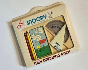 Peanuts Snoopy Mini Drawing Pack Butterfly 1970s Hong Kong