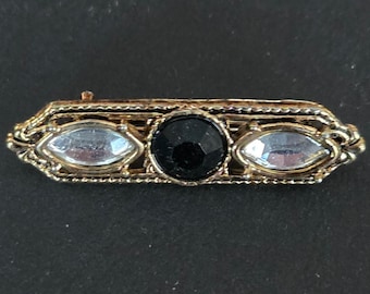 Vintage 1928 Jewelry Company Art Deco Bar Brooch/Pin 1980s