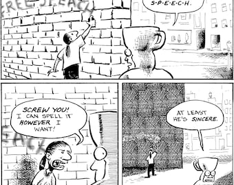 Art of Too Much Coffee Man Free Speach (2002) ART