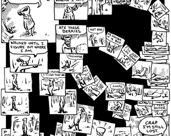 Art of Too Much Coffee Man Life Balance Cartoon (2010) ART