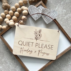 Healing in Progress Sign | Studio Signs | Esthetician Sign | Sign for ...