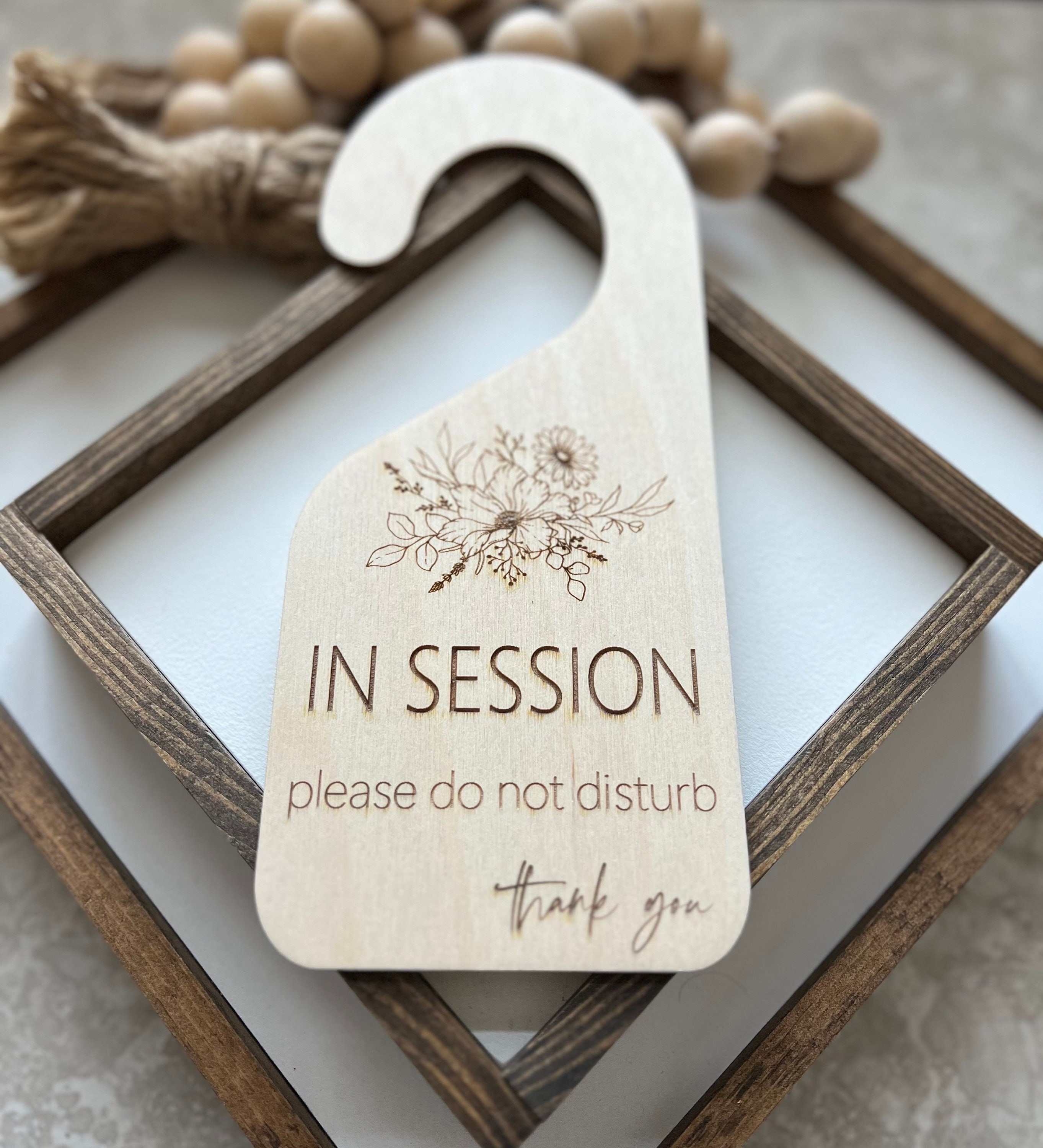Engraved Please Do Not Disturb Sign | Treatment in Session Sign | in ...