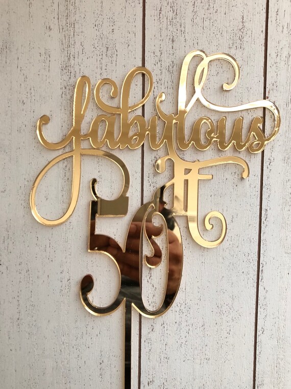 fabulous at 50 acrylic