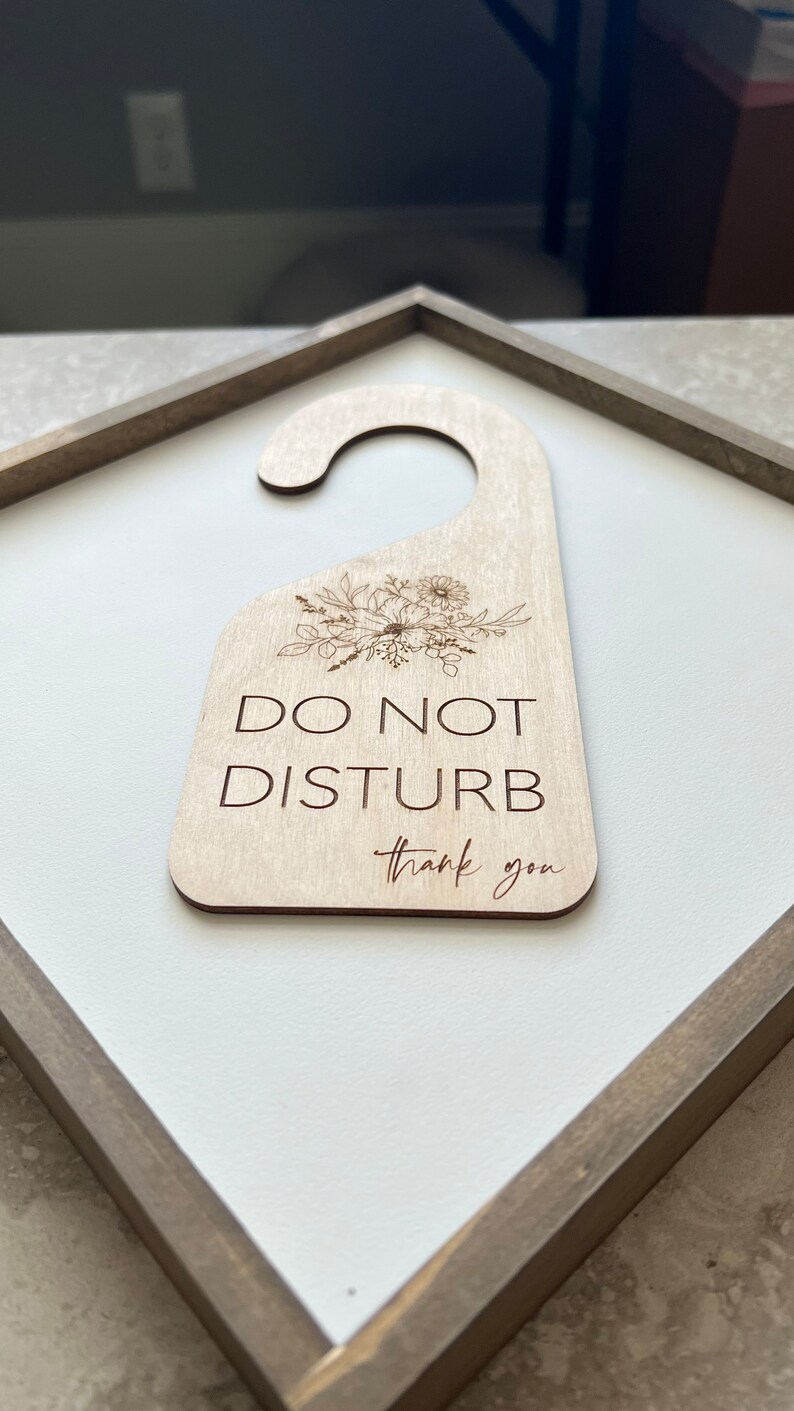 Engraved Please Do Not Disturb Sign | Treatment in Session Sign | in ...