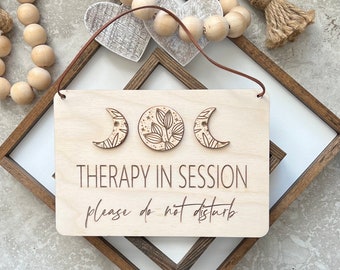 Therapy In Session Sign | Studio Signs | Esthetician Sign | Sign for Services | Service In Session Sign | Gift for Esthetician | Salon Signs
