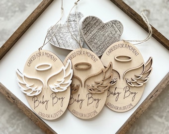 Miscarriage Ornament | Stillbirth Ornament | Miscarriage Gift | Baby loss memorial | Sympathy gift | Angel wings | Infant loss memorial