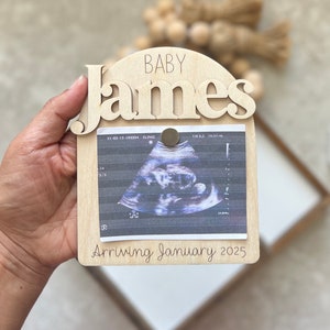 Personalized Ultrasound Display | Pregnancy Announcement | Baby Due Date Countdown |Magnetic Ultrasound Picture Frame|Maternity Photo Frame