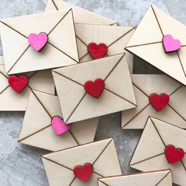 Love letters | Valentine's Day signs | Love Envelopes | Valentines Decor | Rustic Valentines | Valentine Envelopes | Mini Sign | Love Heart