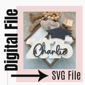 2025 Graduation svg File | Graduation Signature Sign SVG File | Grad Engrave File | Digital File SVG Laser Cut File | Class of 2025 SVG