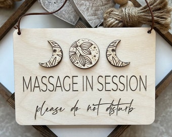 Massage In Session Sign | Studio Signs | Esthetician Sign | Sign for Services | Service In Session Sign | Gift for Esthetician | Salon Signs