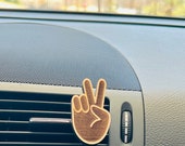 Boho Peace Wooden Vent Clip Freshie | Car Diffuser | Car Air Freshener | Car Charm | Car Accessories | Essential Oil Diffuser |Gifts For Her Il_170x135