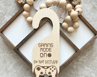 Gaming Door Hanger | Gaming in Progress | Gamer Do Not Disturb Sign | Door Sign | Gamers |  Gaming door Decor |Boyfriend Gift |Gaming Online