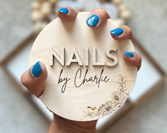 Nailfie Disc | Photo prop for Nails | Nail Tech Gifts | Beauty Salon Sign | Gift for Her | Nail Art Designs | Salon Decor | Nail Tech