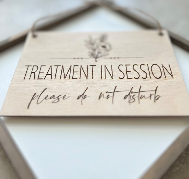 Engraved Please Do Not Disturb Sign | Treatment in Session Sign | in ...