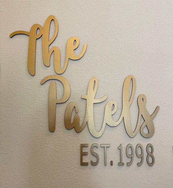 Custom last name sign | Custom wooden last name sign | Wedding decorations | Last Name Wedding Backdrop Sign | Name Sign Il_570xn