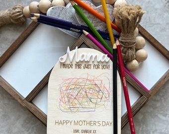 Mothers Day DIY Sign | Mother's Day Drawing Gift | Mother's Day Card from Kids | Gift for Mom | Gift for Mom from Kids | Gift for Grandma