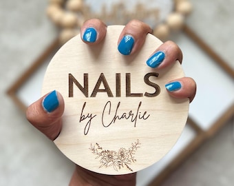 Nailfie Disc | Photo prop for Nails | Nail Tech Gifts | Beauty Salon Sign | Gift for Her | Nail Art Designs | Salon Decor | Nail Tech