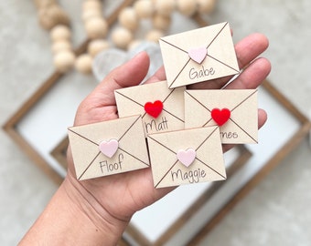 Love letters | Valentine's Day signs | Love Envelopes | Valentines Decor | Rustic Valentines | Valentine Envelopes | Personalized Love Heart