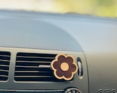 Boho Daisy Wooden Vent Clip Freshie | Car Diffuser | Car Air Freshener | Car Charm | Car Accessories | Essential Oil Diffuser |Gifts For Her Il_170x135