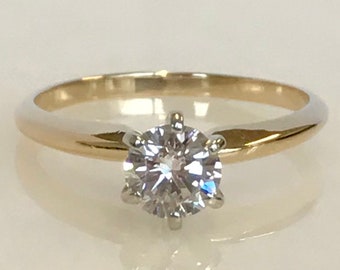 Beautiful 14k Yellow Gold Diamond Solitaire