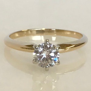 Beautiful 14k Yellow Gold Diamond Solitaire
