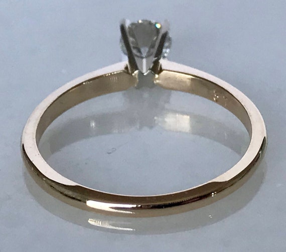 Beautiful 14k Yellow Gold Solitaire Diamond Ring - image 2