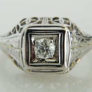 Art Deco Era Diamond Engagement Ring