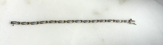 Beautiful 10k TwoTone diamond bracelet - image 2