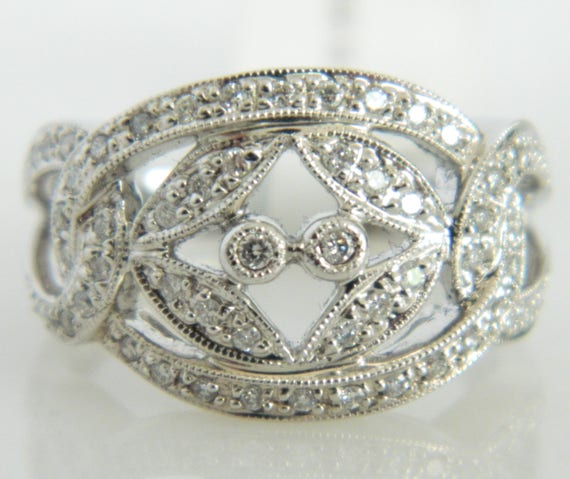 Beautiful 14K White Gold .60 Carat Diamond Ring - image 1